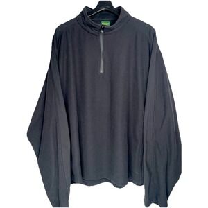 Cabela's Men's 1/4 Zip Pullover Size XL Black Outdoors Casual Walking Hiking